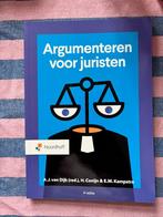 Argumenteren voor juristen ISBN 978-90-01-04386-5, Boeken, Studieboeken en Cursussen, Nieuw, Noordhoff Uitgevers, Alpha, HBO