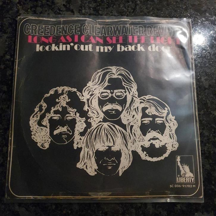 C.C.R - long as I can see the ligh / Lookin out my back door, Cd's en Dvd's, Vinyl Singles, Gebruikt, Pop, Ophalen of Verzenden