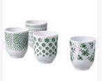 IKEA Entusiasm Mokken - Set van 4 of 8 groen, Ophalen of Verzenden, Zo goed als nieuw, Overige stijlen, Kop(pen) en/of Schotel(s)