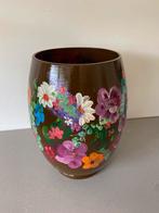 Handbeschilderde vaas 24cm hoog, Huis en Inrichting, Woonaccessoires | Vazen, Overige kleuren, Ophalen of Verzenden, Minder dan 50 cm