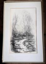 Originele Pentekening Limburg Gertrude Fober (1929- 2013), Antiek en Kunst, Kunst | Tekeningen en Foto's, Ophalen