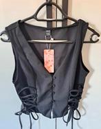 Mooie nieuwe zwarte vest/ blouse, zie foto’s, maat 38., Ophalen of Verzenden, Zo goed als nieuw, Maat 38/40 (M), Zwart