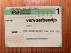 NS Vervoerbewijs 1e klas 2013, Gebruikt, Trein, Kaart of Prent, Verzenden