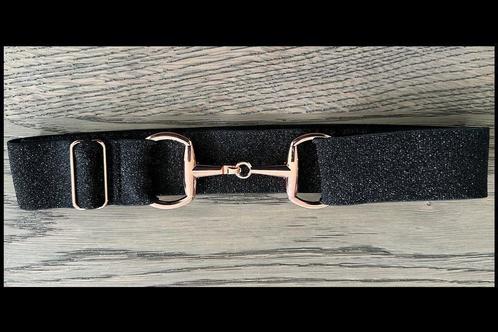 Glitter Zwart - Roze - Paardrij Riem - Trensriem - Paardrijr, Dieren en Toebehoren, Paardrijkleding, Nieuw, Dames, Kinderen, Overige typen