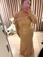 Gala Jurk Beige maat 44, Ophalen, Galajurk, Beige, Maat 42/44 (L)
