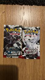 Pokemon white flare en black bolt booster packs, Ophalen of Verzenden, Zo goed als nieuw, Booster