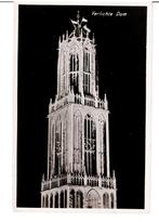 ansicht Utrecht verlichte Dom gelopen (1104), Ophalen of Verzenden, 1940 tot 1960, Gelopen, Utrecht