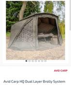 Avid Carp HQ Dual Layer Brolly System, Watersport en Boten, Hengelsport | Karpervissen, Ophalen, Zo goed als nieuw