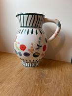 Vaas Fay Karwei - Bloemenmotief, Wit, Aardewerk of Porselein, Ophalen of Verzenden, Zo goed als nieuw