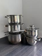 Complete pannenset en mosselpan, Ophalen, Zo goed als nieuw