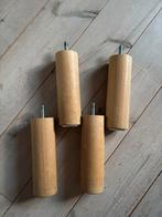 4 Hästens Bed Poten Beuken - 18cm, Huis en Inrichting, Slaapkamer | Bedden, Ophalen of Verzenden, Gebruikt