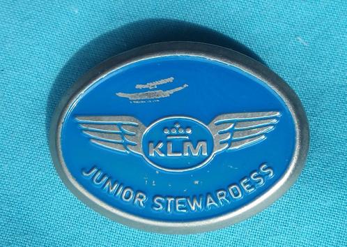 KLM JUNIOR STEWARDESS WINGS LUCHTVAART INSIGNE UIT JAREN ‘70, Verzamelen, Luchtvaart en Vliegtuigspotten, Zo goed als nieuw, Patch, Badge of Embleem