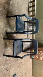 Tuinstoelen blauw, Ophalen, Zo goed als nieuw, Kunststof