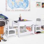 Kindertafel met 2 stoelen MDF wit, ,, Nieuw, Ophalen of Verzenden, ,