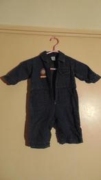 Jumpsuit denim maat 74, Kinderen en Baby's, Babykleding | Maat 74, Zo goed als nieuw, Hema, Verzenden, Pakje