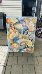 Schilderij schelpen 90x120 zeer mooi!, Ophalen, Zo goed als nieuw