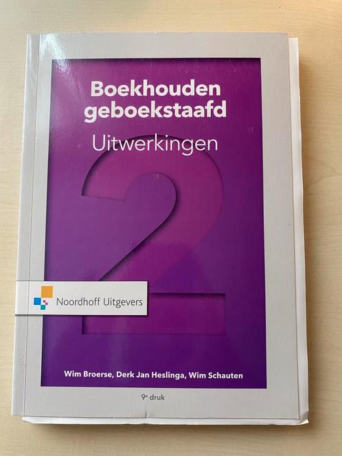 Boekhouden Geboekstaafd 2 - uitwerkingen, Boeken, Studieboeken en Cursussen, Gelezen, MBO, Gamma, Ophalen of Verzenden
