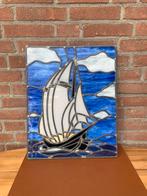 Glas in lood zeilboot, Ophalen