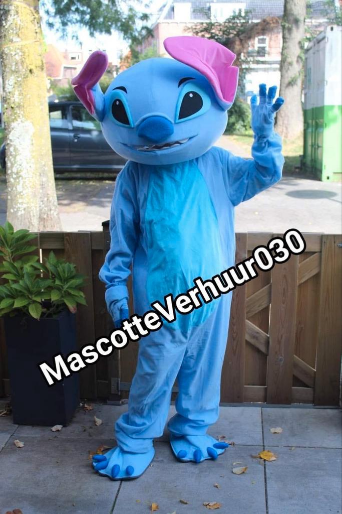 Stitch mascotte pop inhuren acteur feest huren pak kostuum, Hobby en Vrije tijd, Feestartikelen | Verhuur, Zo goed als nieuw, Verjaardag