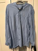 Blauw Splash overhemd - Maat L, Kleding | Heren, Overhemden, Ophalen of Verzenden, Zo goed als nieuw, Blauw, Halswijdte 41/42 (L)