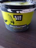 Karwei structuur verf zgan, Minder dan 5 liter, Ophalen, Zo goed als nieuw, Wit