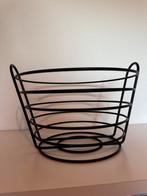 Metalen Mand - Zwart fruitschaal, Overige materialen, Mand, Rond, Ophalen of Verzenden
