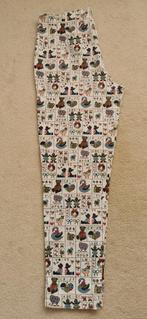 Alfabet plaatjes broek schaap gans hart beer vlinder maat 46, Kleding | Dames, Broeken en Pantalons, Ophalen, Overige kleuren