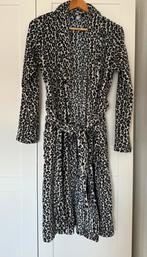 Patty Brard ochtendjas met zakken en panterprint, Kleding | Dames, Bruin, Ophalen of Verzenden, Zo goed als nieuw, Maat 36 (S)
