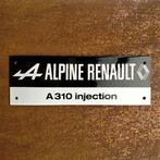 Emaille Schild ALPINE RENAULT Reclamebord Bordje Dealer Gift, Reclamebord, Gebruikt, Verzenden