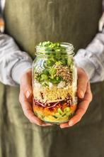 Salade Maison Jar Salade Pot Oil & Vinegar, Overige typen, Ophalen of Verzenden, Overige stijlen, Glas