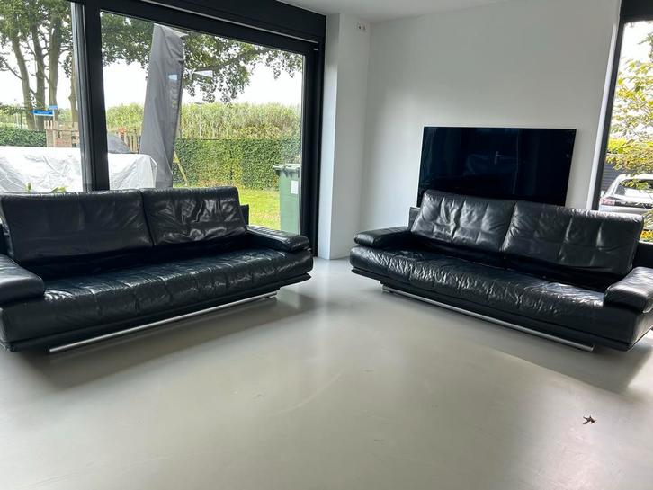 Rolf Benz 6500 3-zits banken, Huis en Inrichting, Banken | Bankstellen, Gebruikt, Rechte bank, Driepersoons, 200 tot 250 cm, 75 tot 100 cm