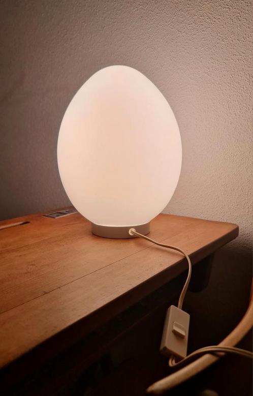 Eilamp egglamp groot wit tafellamp zeer mooie staat zeldzaam, Huis en Inrichting, Lampen | Tafellampen, Ophalen