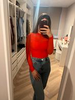 Loavies Rode Mesh Top - Maat S - Zo Goed Als Nieuw, Ophalen of Verzenden, Zo goed als nieuw, Lange mouw, Maat 36 (S)