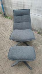 ⚠️OP=OP⚠️Industriële Fauteuil Donny Boucle stof grijs, Ophalen, Minder dan 75 cm, Nieuw, 50 tot 75 cm