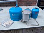 Campinggaz flessen en lamp, Ophalen, Gebruikt