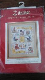 Borduurpakket van victorian birth sampler, nieuw, Hobby en Vrije tijd, Ophalen of Verzenden, Nieuw, Handborduren, Borduurpakket