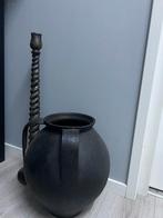 Oude Houten Gedraaide Kandelaar, Huis en Inrichting, Ophalen of Verzenden, Zo goed als nieuw, Hout, 50 tot 75 cm