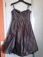 Karen Millen mooie feestelijke jurk / Maat xl= L / pettycoat, Maat 42/44 (L), Onder de knie, Bruin, Zo goed als nieuw
