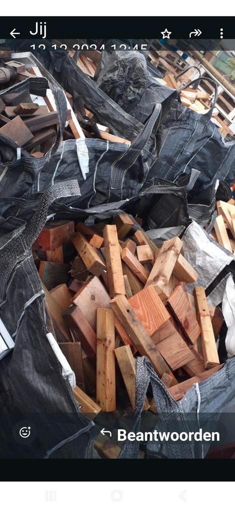 Brandhout schoon vuren of gemixt hout, Tuin en Terras, Haardhout, Minder dan 3 m³, Ophalen of Verzenden