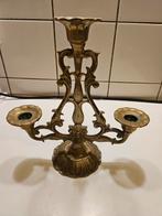Antieke messing kandelaar, Ophalen of Verzenden