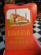 Bavaria emaile bord, Ophalen, Zo goed als nieuw, Reclamebord, Plaat of Schild, Bavaria