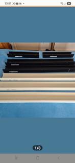 IKEA WANDPLANKEN 3 WITTE 1.15 M EN 4 ZWARTE 2 VAN 1.15M EN 2, Ophalen of Verzenden, Zo goed als nieuw