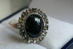 Zilveren ring met Onyx, Kleiner dan 17, Dame, Zilver, Zilver