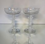 2 naakte vrouwen coupes champagne Bayel France, Antiek en Kunst, Antiek | Glas en Kristal, Ophalen of Verzenden