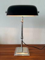 Vintage notarislamp chroom zwart retro tafellamp design, Ophalen of Verzenden, Zo goed als nieuw, Minder dan 50 cm