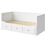 Bedbank met 3 lades, wit, 80x200 cm, Huis en Inrichting, Ophalen, Eenpersoons, Wit, Zo goed als nieuw