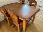 Eethoek eiken, Huis en Inrichting, Complete eetkamers, Ophalen, Gebruikt, 4 tot 6 stoelen