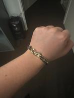Elegante armband met gouden accenten, Drakenkop, Ophalen of Verzenden, Gebruikt, Goud, Overige materialen