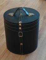 vintage hoedendoos opberter,  leer,  vlgnr 17, Ophalen of Verzenden