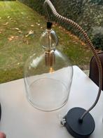 Stijlvolle glazen hanglamp, Huis en Inrichting, Lampen | Hanglampen, Ophalen of Verzenden, Zo goed als nieuw, Glas, Minder dan 50 cm